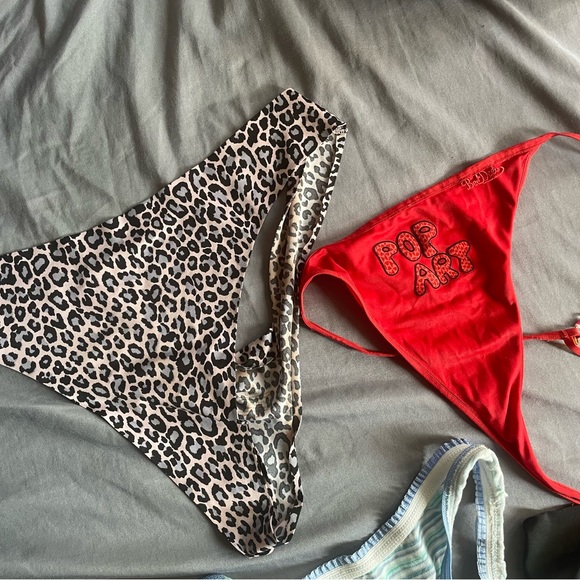 Adore Me Victoria’s Secret Vintage Pop Art German Nylon Underwear G-String Thong - Picture 7 of 16